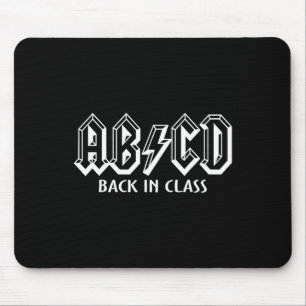 Fun Teacher Abcd Rocks Byck To School Byck In Cl A Mouse Pad