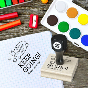 Fun Teacher Encouragement Back To School Doodles Rubber Stamp