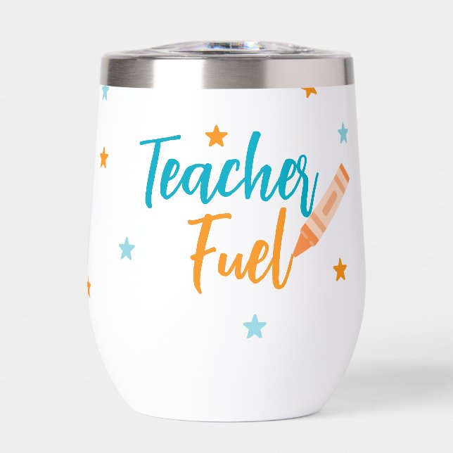 Fun Teacher Travel  Thermal Wine Tumbler (Front)
