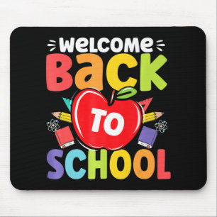 Fun Teachers Students Welcome Back To School Appl Mouse Pad