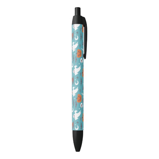 Fun Teal Doodle Halloween Pattern Pen (Bottom (Vertical))