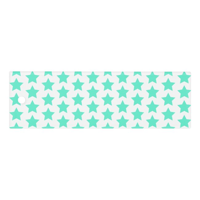 Fun Teal Stars Pattern