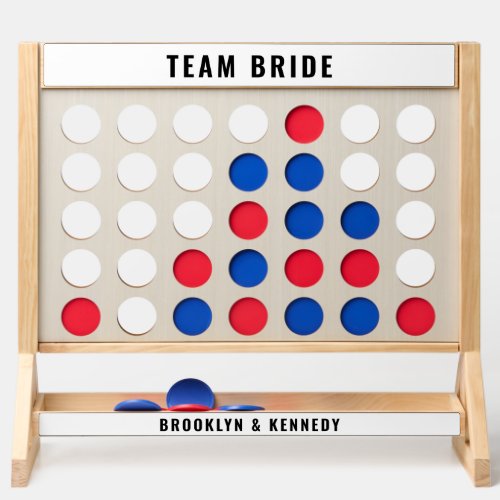 Fun Team Bride And Groom Black And White Wedding