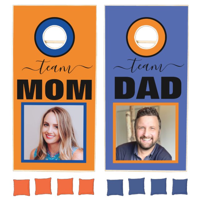 Fun Team MOM & Team DAD Cornhole Set (Set)