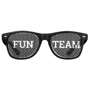FUN TEAM retro Shades / Fun Party Sunglasses