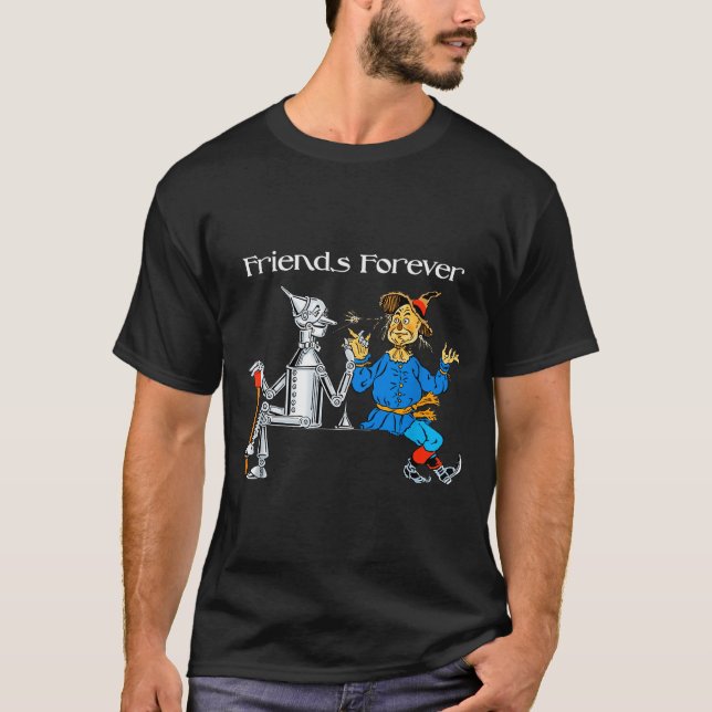 Fun Tee Shirt Friends Forever Wizard Of Oz Ecrow  (Front)