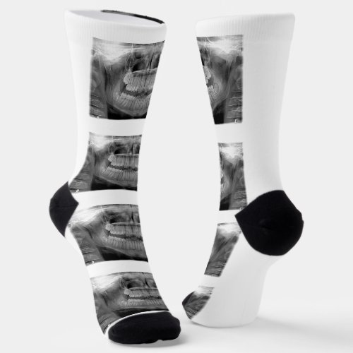 Fun Teeth Radiograph  Socks