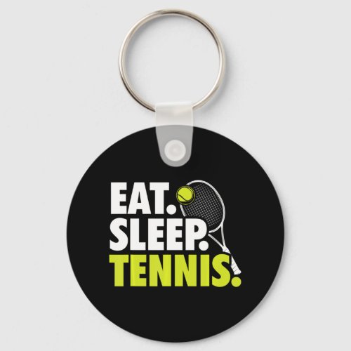 Fun Tennis Lover Graphic Women and Men Tennis Play Keychain