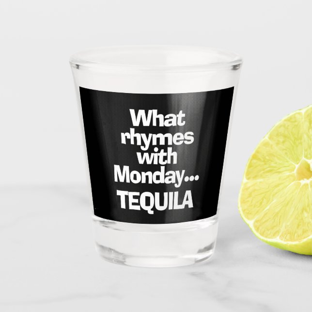 Fun Tequila Shot Glass (Front)