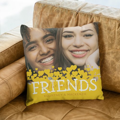Fun The Best of Friends Photo Throw Pillow