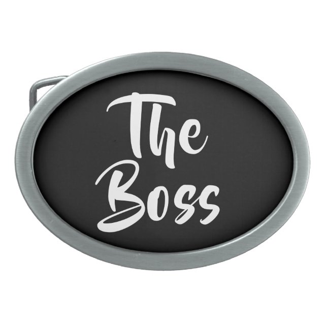FUN, THE BOSS  BELT BUCKLE (Front)