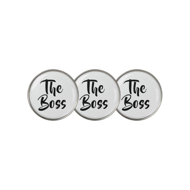 FUN, THE BOSS  GOLF BALL MARKER (3 Up)