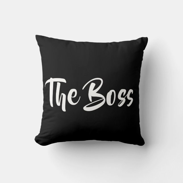 FUN THE BOSS THROW PILLOW (Front)