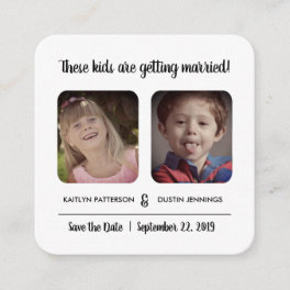 Fun "These Kids" Photo Save The Date Enclosure Card