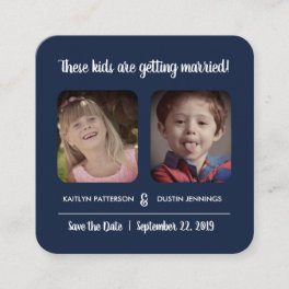 Fun "These Kids" Photo Save The Date Enclosure Card
