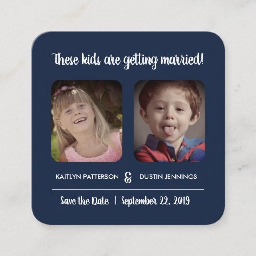 Fun These Kids Photo Save The Date Enclosure Card