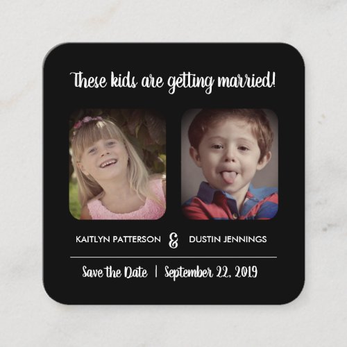Fun These Kids Photo Save The Date Enclosure Card