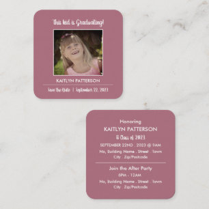 Fun "This Kid" Photo, Graduation Party Ticket