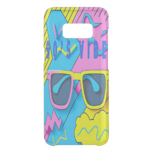 Fun Throwback Pink and Blue 90's Vibe  Uncommon Samsung Galaxy S8 Case