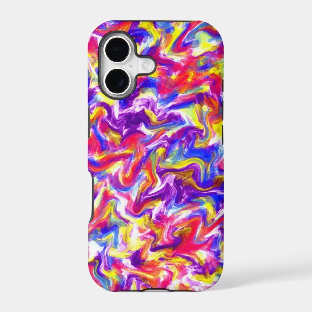 Fun Tie Dye Iphone Case (Back)