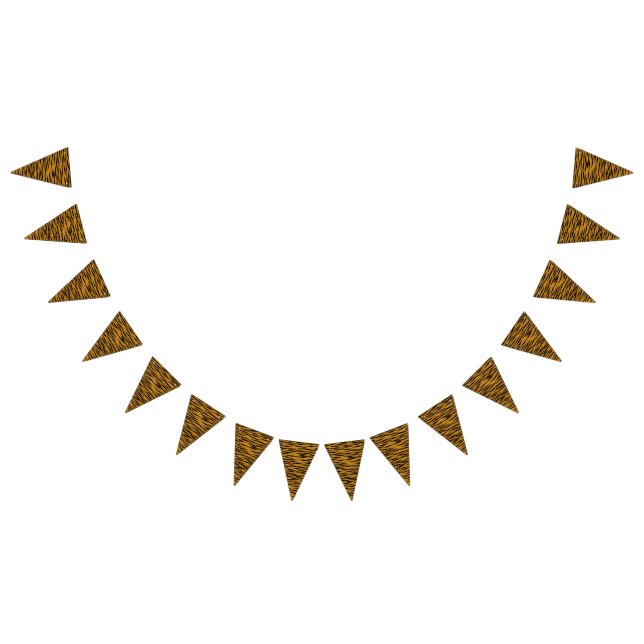 Fun Tiger Print Bunting Flags (All)