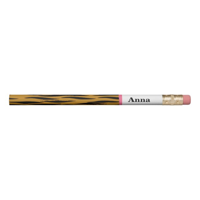 Fun Tiger Print with Pink Trim | Personalized