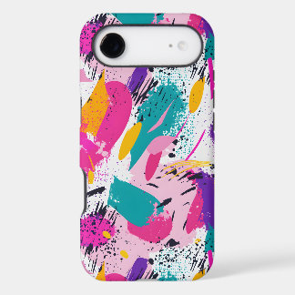 Fun tiled 90's pattern iPhone 17 air case