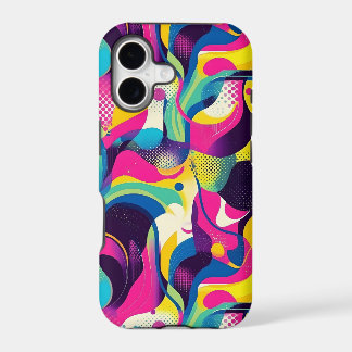 Fun tiled 90's pattern iPhone 17 case