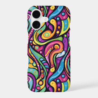 Fun tiled 90's pattern iPhone 17 case