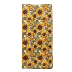 Fun tiled sunflower pattern Wedding placemat Cloth Napkin