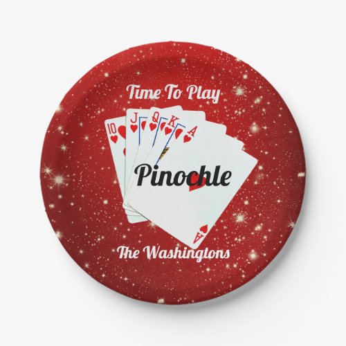 Fun Time to Play Pinochle    Paper Plates