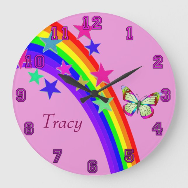 Fun Times Butterfly Large Clock (Front)