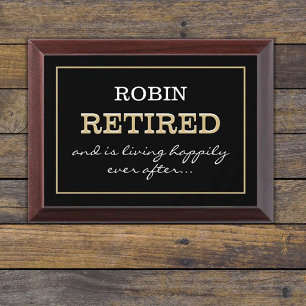 Fun Times Retirement Gift/Plaque Plaque