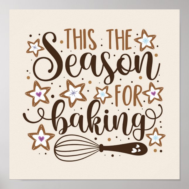 Fun 'Tis the Season for Baking Design Poster (Front)
