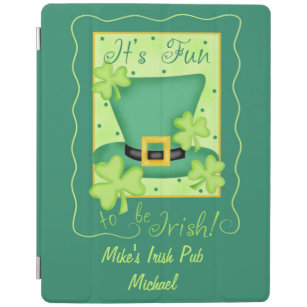 Fun to Be Irish Business Name Personalized Green iPad Smart Cover