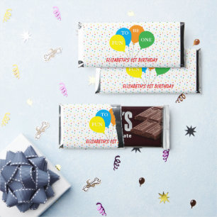 Fun To Be One 1st Birthday Hershey Bar Favors