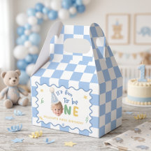 Fun To Be One Boy 1st Birthday Favor Boxes