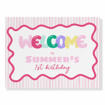 Fun to be One! Colorful 1st Birthday Welcome