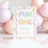 Fun to be One! Colorful Spots 1st Birthday 