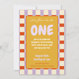 Fun to be One invitations 