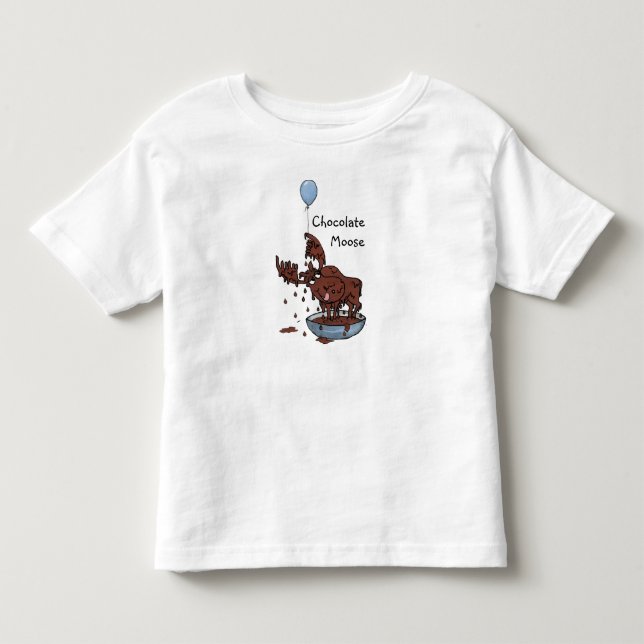 Fun Toddler T-shirt, Chocolate Moose Toddler T-shirt (Front)