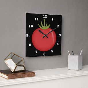 Fun Tomato Kitchen wall clock