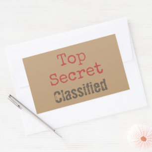 Fun Top Secret Gift Stickers 