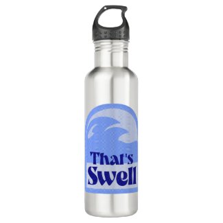 Fun Totally Swell Wave Retro Surf Logo