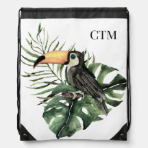 Fun TOUCAN Art with INITIALS