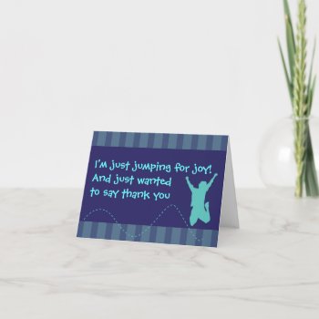 Fun Trampoline Birthday Thank You Cards - Boys by youreinvited at Zazzle