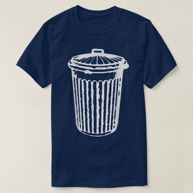 Fun TRASH CAN  Garbage Day  T-Shirt (Design Front)