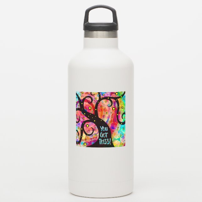 Fun Tree You Got This Whimsical Inspirational Sticker (Waterbottle)