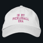 Fun, Trendy Pickleball Gift - In My Pickleball Era Embroidered Baseball Cap<br><div class="desc">A fun,  trendy pickleball hat that reads "In My Pickleball Era". Perfect for those who love the game of pickleball. Get a matching hat for your pickleball bestie. Easily change out custom text.</div>
