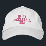 Fun, Trendy Pickleball Gift - In My Pickleball Era Embroidered Baseball Cap<br><div class="desc">A fun,  trendy pickleball hat that reads "In My Pickleball Era". Perfect for those who love the game of pickleball. Get a matching hat for your pickleball bestie. Easily change out custom text.</div>